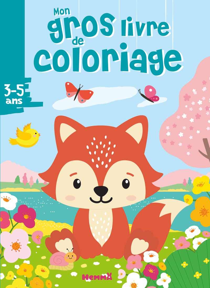 Mon gros livre de coloriage (Renard printemps)