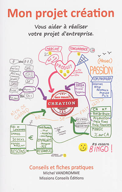 Mon projet création : vous aider à réaliser votre projet d'entreprise : conseils et fiches pratiques