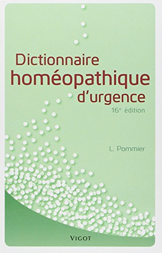 Dictionnaire homéopathique d'urgence