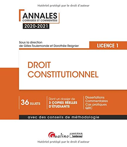 Droit constitutionnel : licence 1 : 2020-2021
