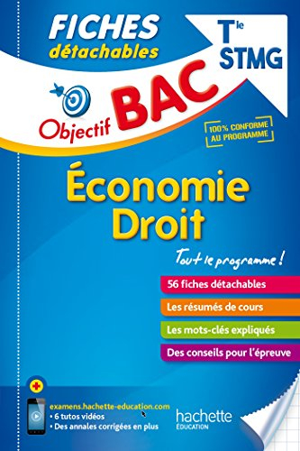 Economie, droit terminale STMG : 56 fiches détachables