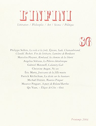 Infini (L'), n° 86