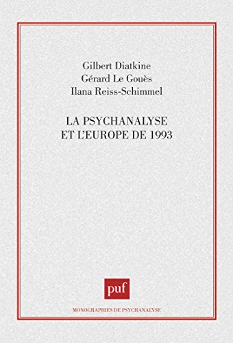 La psychanalyse et l'Europe de 1993