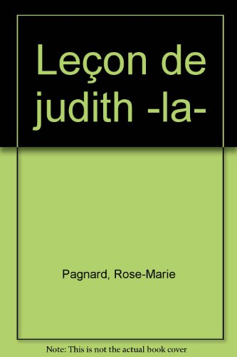 La leçon de Judith : récit