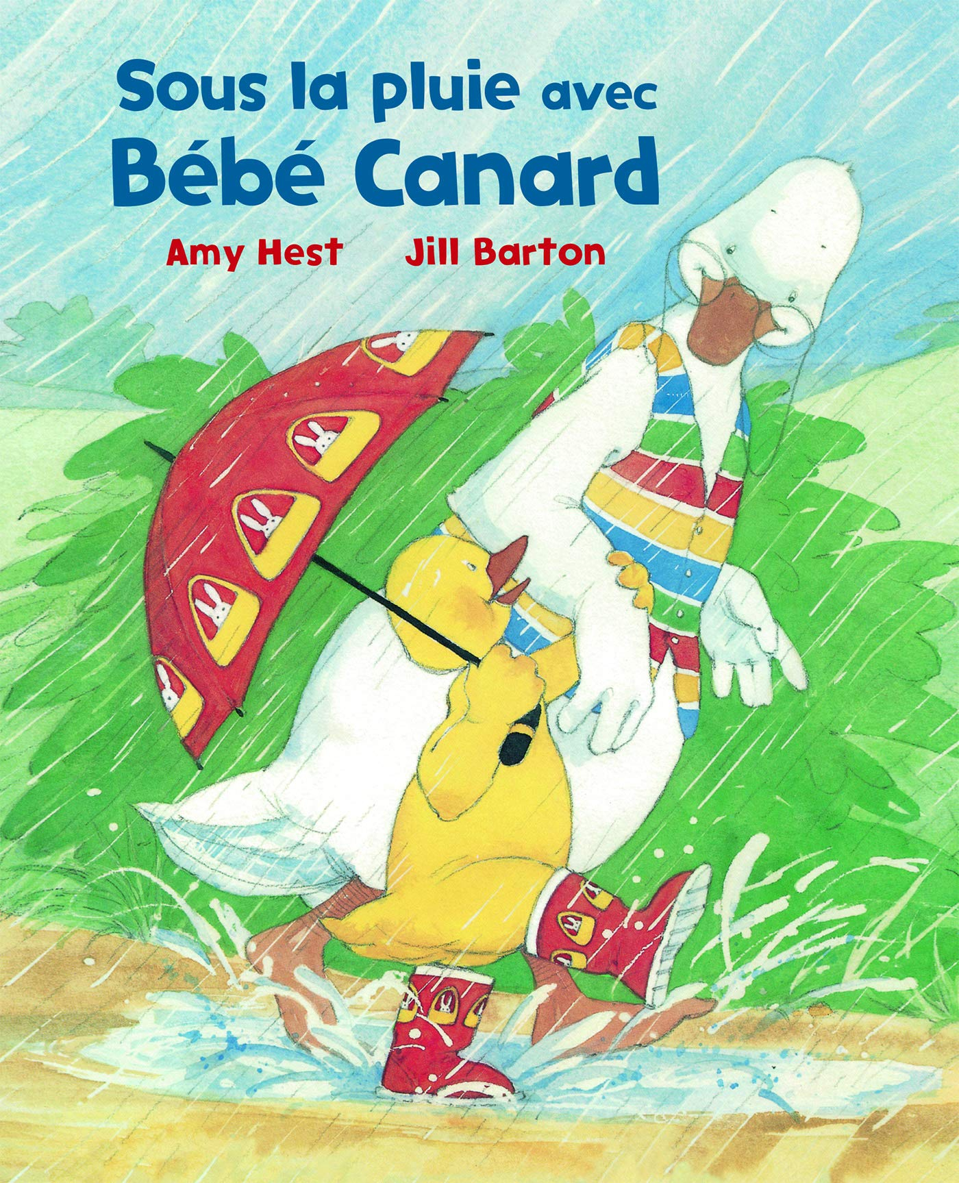 Sous la pluie avec Bébé Canard
