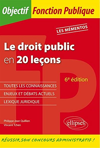 Le droit public en 20 leçons : nouveaux concours