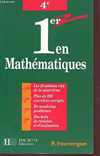 1er en mathématiques, 4e