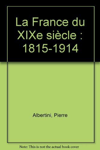 la france du xixe siècle
