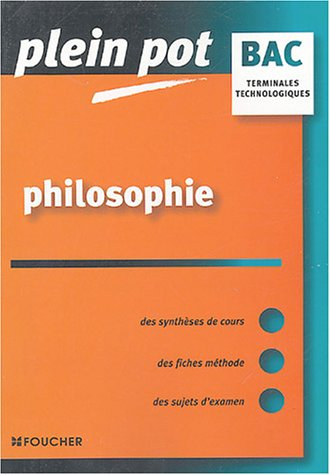 Philosophie terminale technologiques