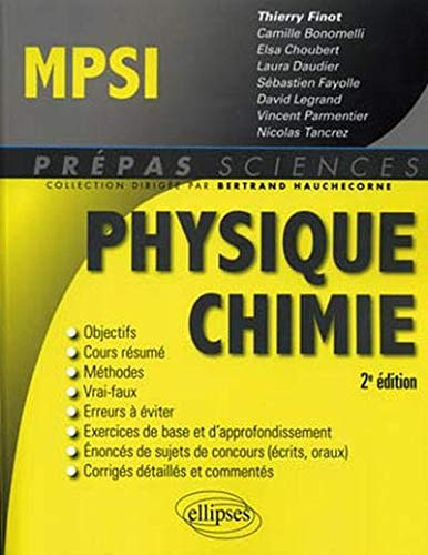 Physique chimie MPSI
