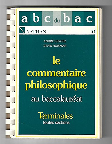 philosophie : commentaire, terminale