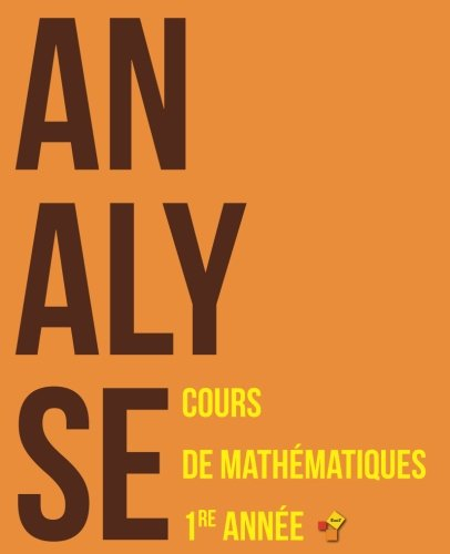 analyse: cours de mathématiques - première année