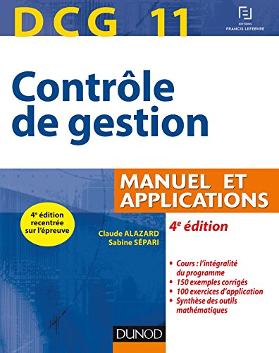 Contrôle de gestion, DCG 11 : manuel et applications