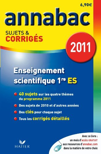 Enseignement scientifique 1re ES