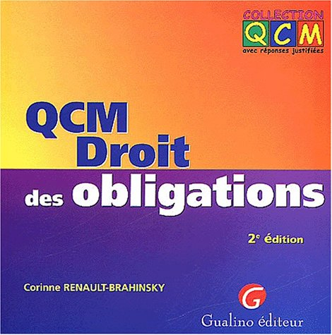 QCM droit des obligations