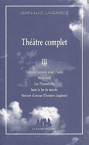 Théâtre complet. Vol. 3