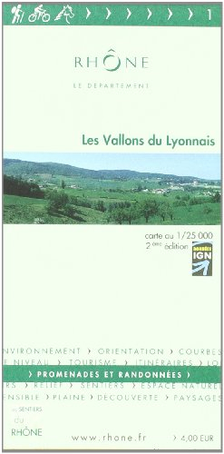 les vallons du lyonnais : 1/25 000