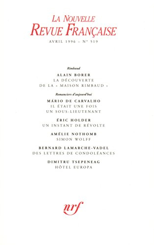 Nouvelle revue française, n° 519