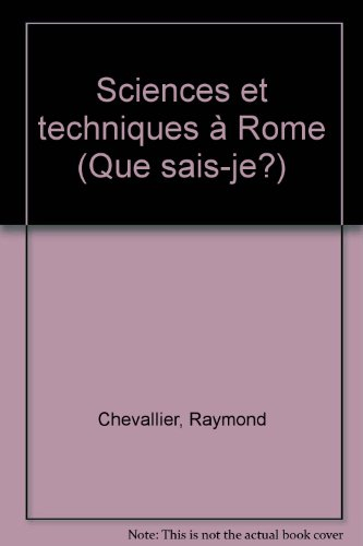 Sciences et techniques à Rome