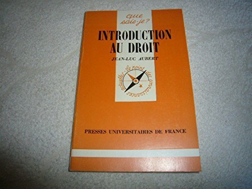 introduction au droit (que sais-je)