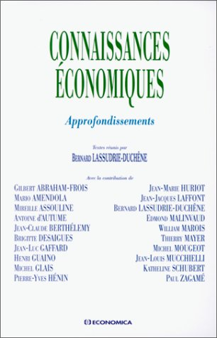 Connaissances économiques : approfondissements