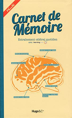 Carnet de mémoire : entraînement cérébral quotidien : avec Learning Club