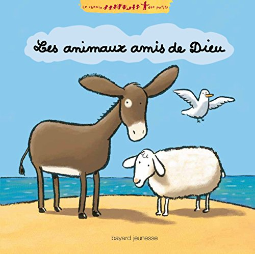 Les animaux amis de Dieu : colombe, gros poisson, brebis, petit ânon