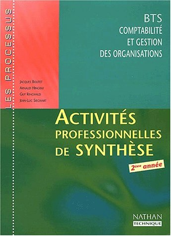 Activités professionnelles de synthèse : BTS CGO 2ème année