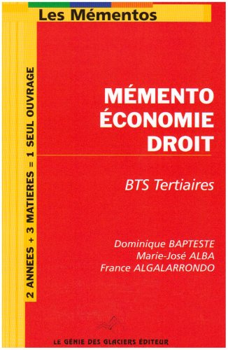 Mémento éco-droit pour BTS tertiaires