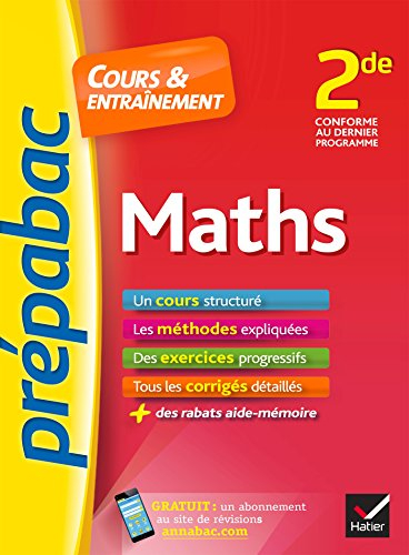 Maths 2de : cours & entraînement : nouveau programme