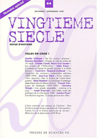 le vingtième siècle, numéro 64 - octobre 1999