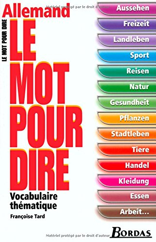Allemand : vocabulaire thématique
