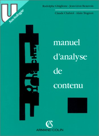 Manuel d'analyse de contenu