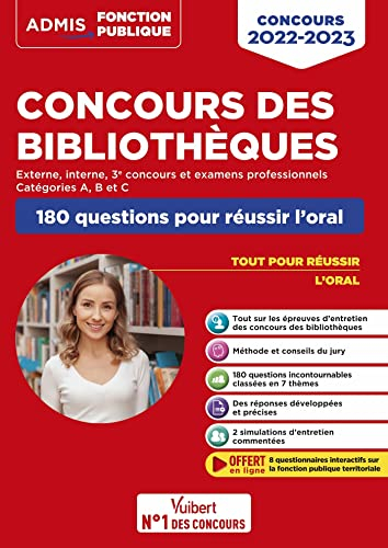 Concours des bibliothèques : externe, interne, 3e concours et examens professionnels, catégories A, 
