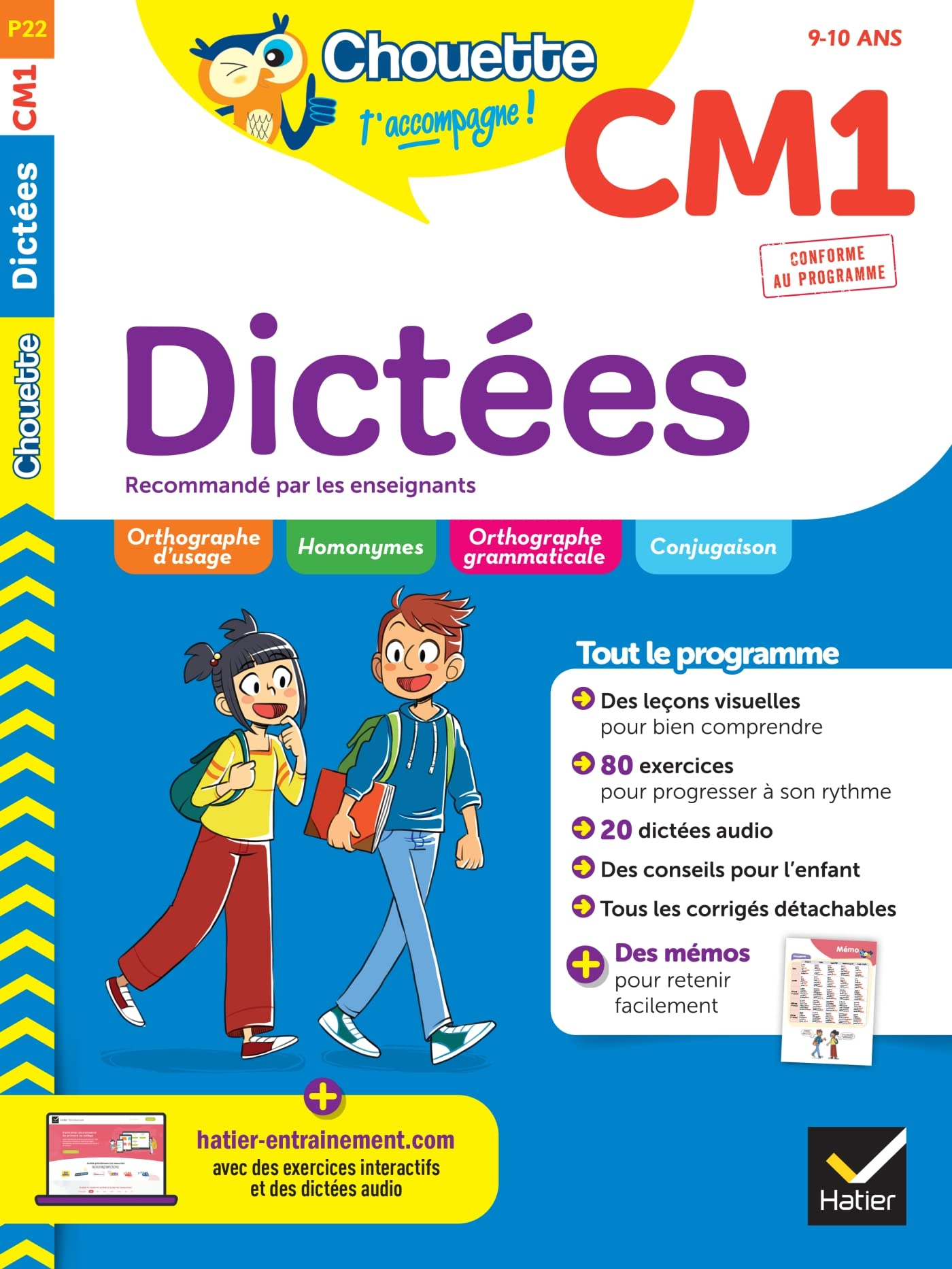 Dictées CM1, 9-10 ans : conforme au programme
