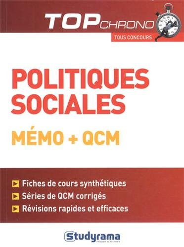 Politiques sociales, mémo + QCM : tous concours