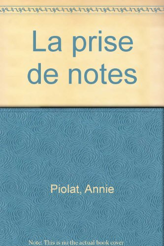 la prise de notes