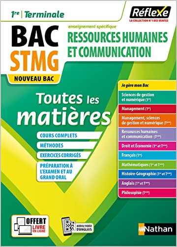 Ressources humaines et communication 1re, terminale, bac STMG, enseignement spécifique : toutes les 