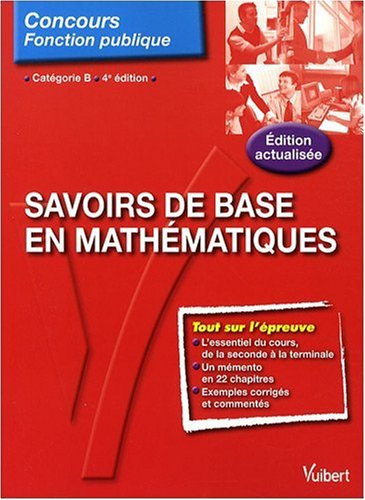 Savoirs de base en mathématiques