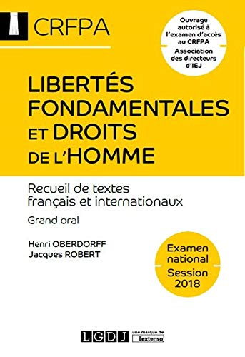 Libertés fondamentales et droits de l'homme : recueil de textes français et internationaux : grand o