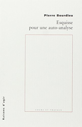 Esquisse pour une auto-analyse