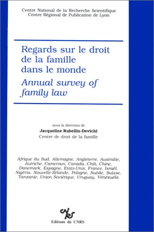 regards sur le droit de la famille dans le monde : annual survey of family law