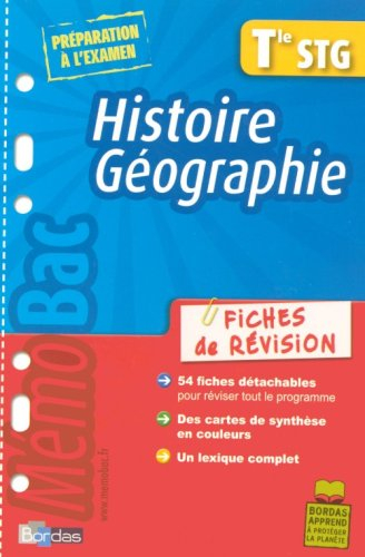 Histoire géographie Tle STG