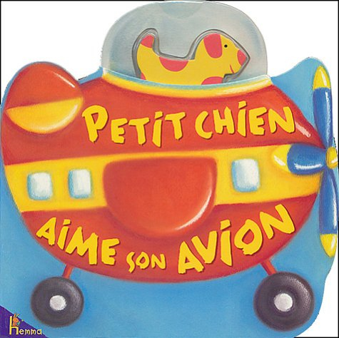 Petit chien aime son avion