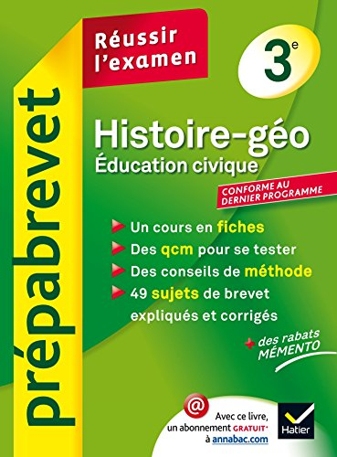 Histoire géo, éducation civique 3e : conforme au dernier programme