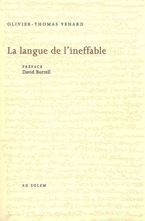 La langue de l'ineffable : Thomas d'Aquin poète théologien