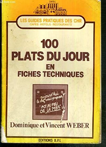 Les Plats du jour en fiches techniques
