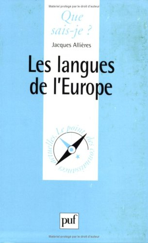Les langues de l'Europe