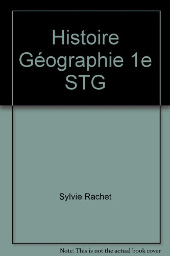 Histoire géographie, première STG