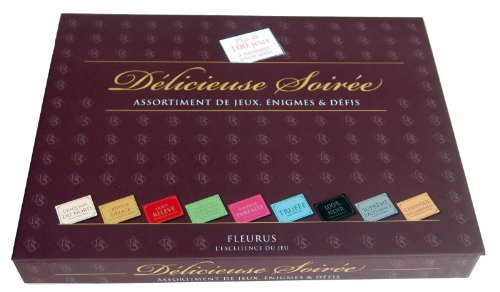 Délicieuse soirée : assortiment de jeux, énigmes & défis : plus de 100 jeux à savourer entre amis
